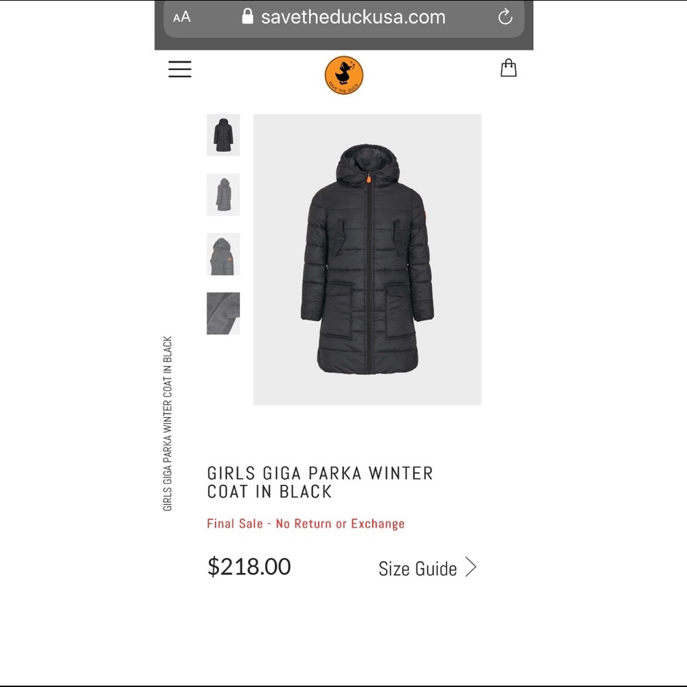Save the Duck Giga Water Resistant Parka